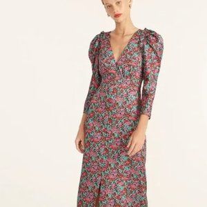 J.Crew - Drapey puff-sleeve dress